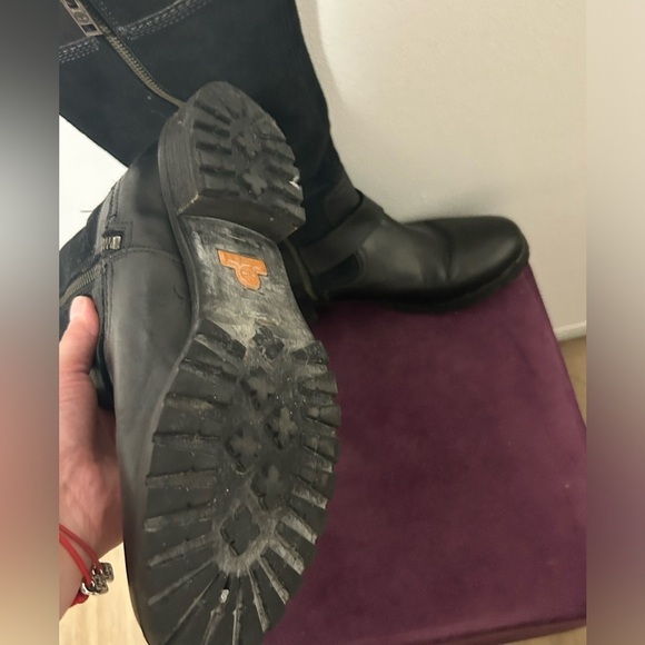 Womens Timberland suede  and leather tall fall boots - Picture 6 of 8